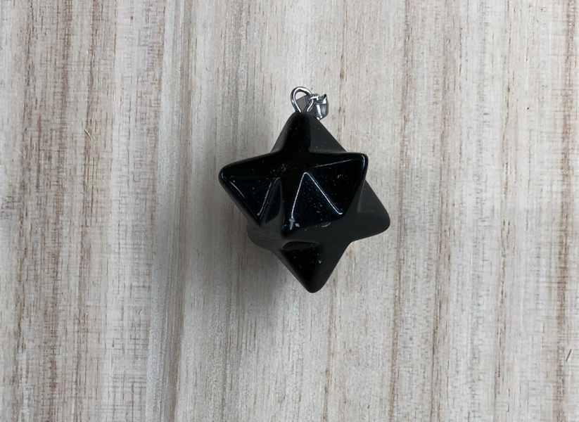 Colgante Mercaba Obsidiana